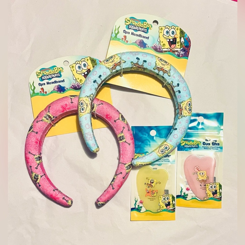 SpongeBob SquarePants Spa Headbands & Gua Sha (2)